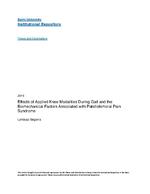 Effects of applied knee modalities during gait and the biomechanical factors associated with patellofemoral pain syndrome